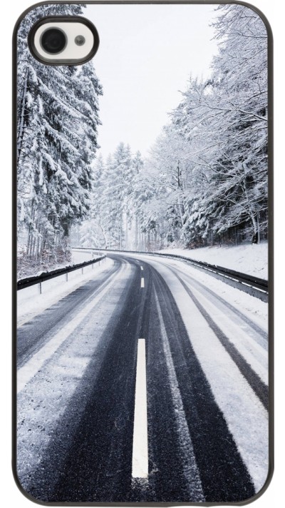 iPhone 4/4s Case Hülle - Winter 22 Snowy Road