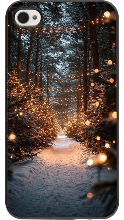 iPhone 4/4s Case Hülle - Winter 25 Winter snowy road