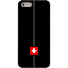 iPhone 5/5s / SE (2016) Case Hülle - Kanton CH schwarz