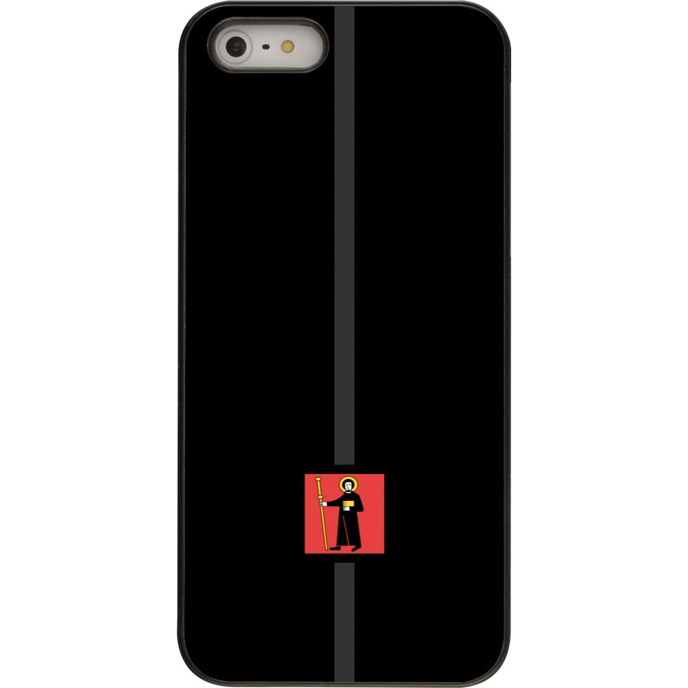 iPhone 5/5s / SE (2016) Case Hülle - Kanton GL schwarz