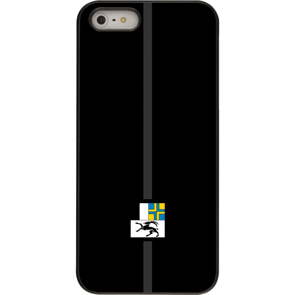 iPhone 5/5s / SE (2016) Case Hülle - Kanton GR schwarz