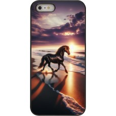 iPhone 5/5s / SE (2016) Case Hülle - Pferd majestätisch Strand