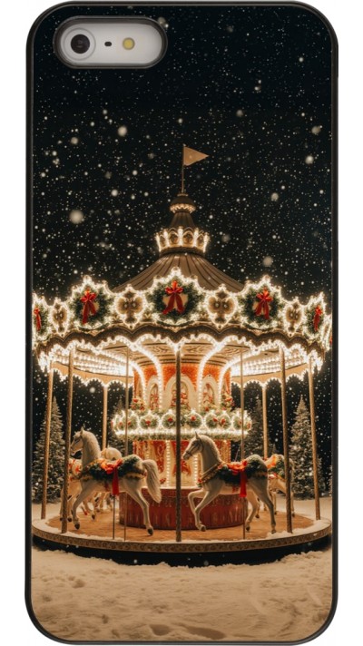 iPhone 5/5s / SE (2016) Case Hülle - Christmas 25 Carousel