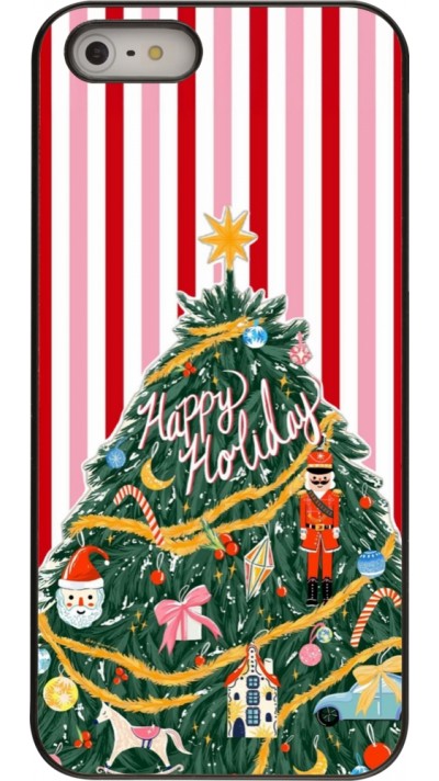 iPhone 5/5s / SE (2016) Case Hülle - Christmas 25 Happy Holiday