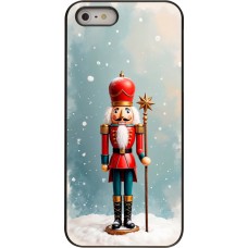 iPhone 5/5s / SE (2016) Case Hülle - Christmas 25 Nutcracker Snow