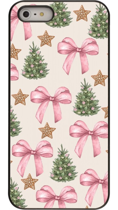 iPhone 5/5s / SE (2016) Case Hülle - Christmas 25 Vintage Ribbons