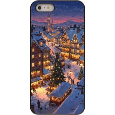 iPhone 5/5s / SE (2016) Case Hülle - Christmas 25 Xmas Village