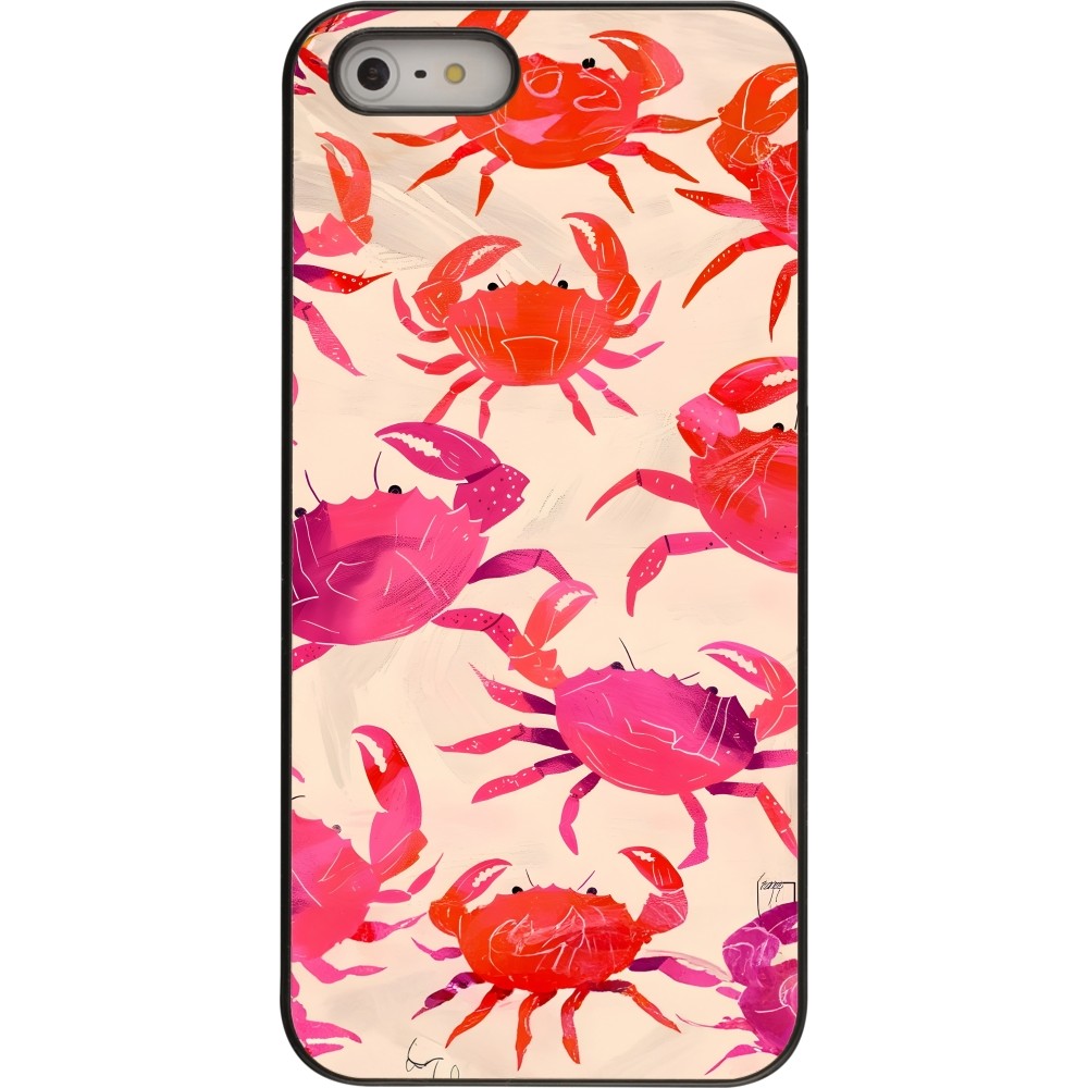 iPhone 5/5s / SE (2016) Case Hülle - Crabs Paint