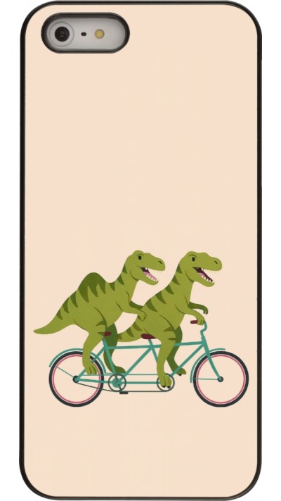 iPhone 5/5s / SE (2016) Case Hülle - Dinosaurs on bikes 2026