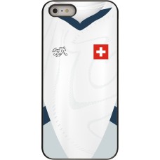 iPhone 5/5s / SE (2016) Case Hülle - Schweiz Away personalisierbares Fussballtrikot