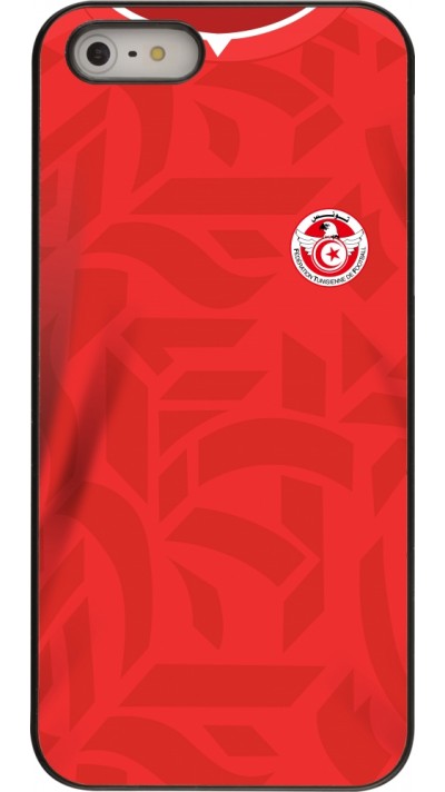 iPhone 5/5s / SE (2016) Case Hülle - Tunesien 2022 personalisierbares Fussballtrikot