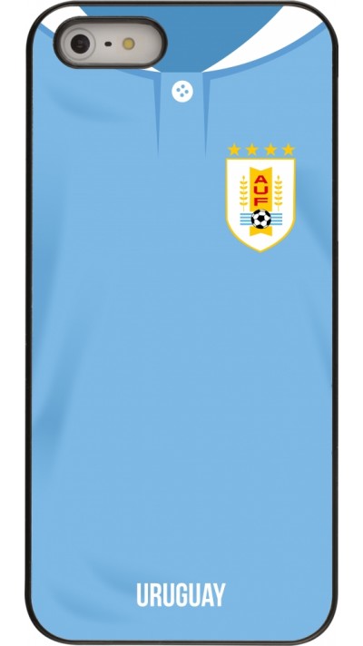 iPhone 5/5s / SE (2016) Case Hülle - Uruguay 2022 personalisierbares Fussballtrikot