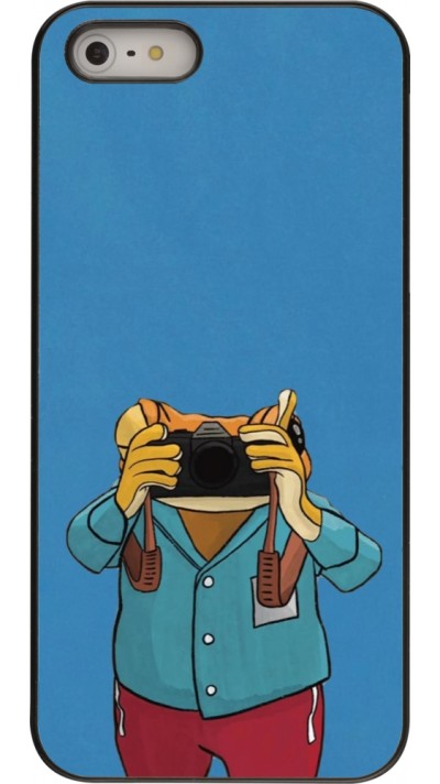iPhone 5/5s / SE (2016) Case Hülle - Frog with camera DTMF
