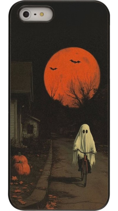 iPhone 5/5s / SE (2016) Case Hülle - Halloween 2025 Ghost on a bicycle iPhone 5/5s / SE (2016) Case Hülle - Halloween 2025 Ghost on a bicycle