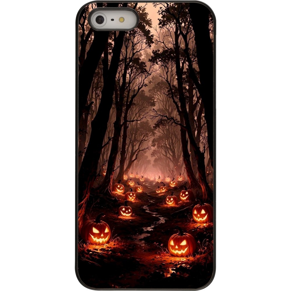 iPhone 5/5s / SE (2016) Case Hülle - Halloween 2025 Road of Terrifying Pumpkins