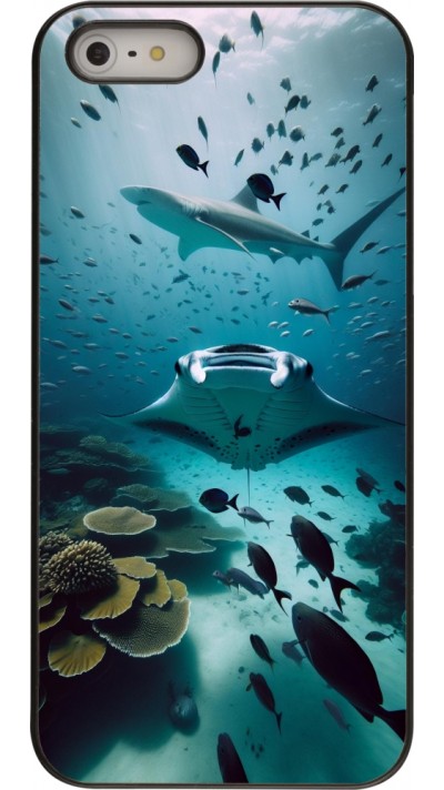 iPhone 5/5s / SE (2016) Case Hülle - Manta Lagune Reinigung