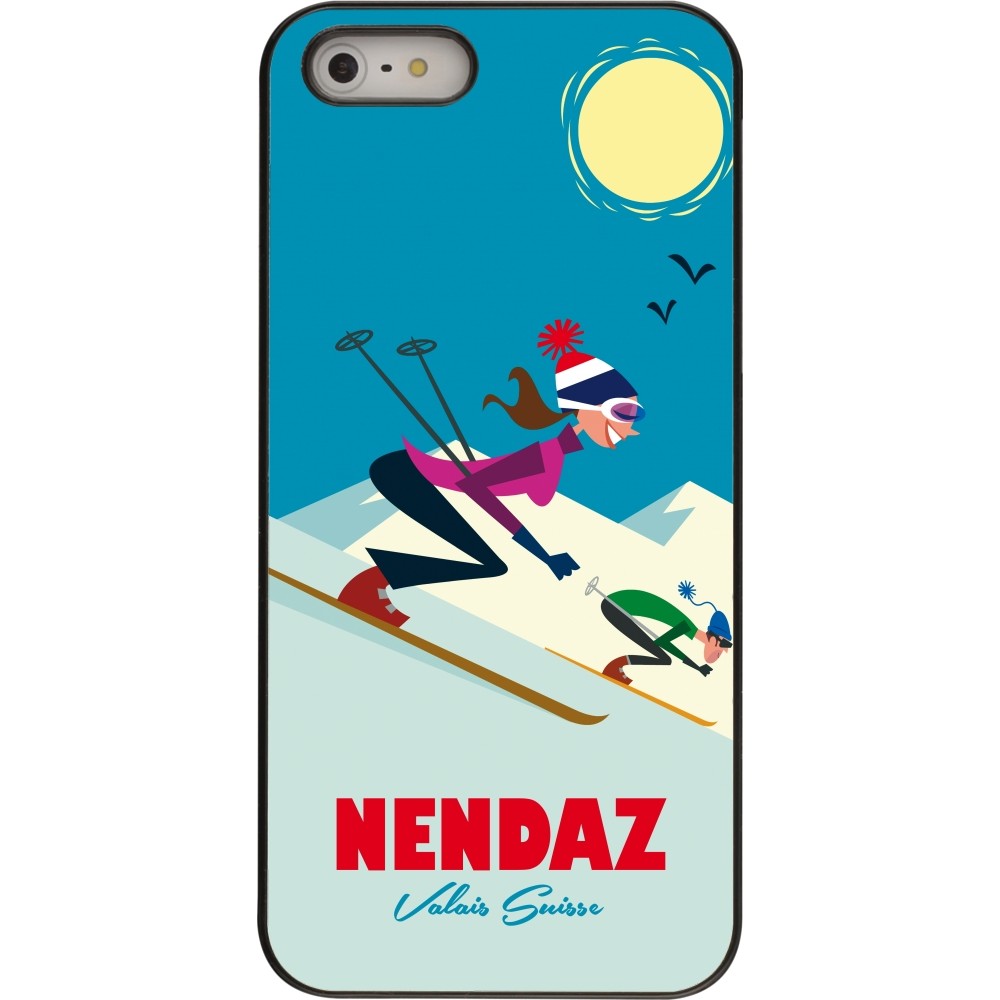 iPhone 5/5s / SE (2016) Case Hülle - Nendaz Ski Downhill