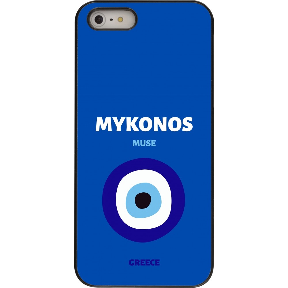 iPhone 5/5s / SE (2016) Case Hülle - Pop Summer Destination Mykonos