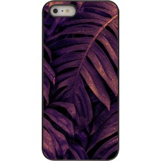 iPhone 5/5s / SE (2016) Case Hülle - Purple Light Leaves
