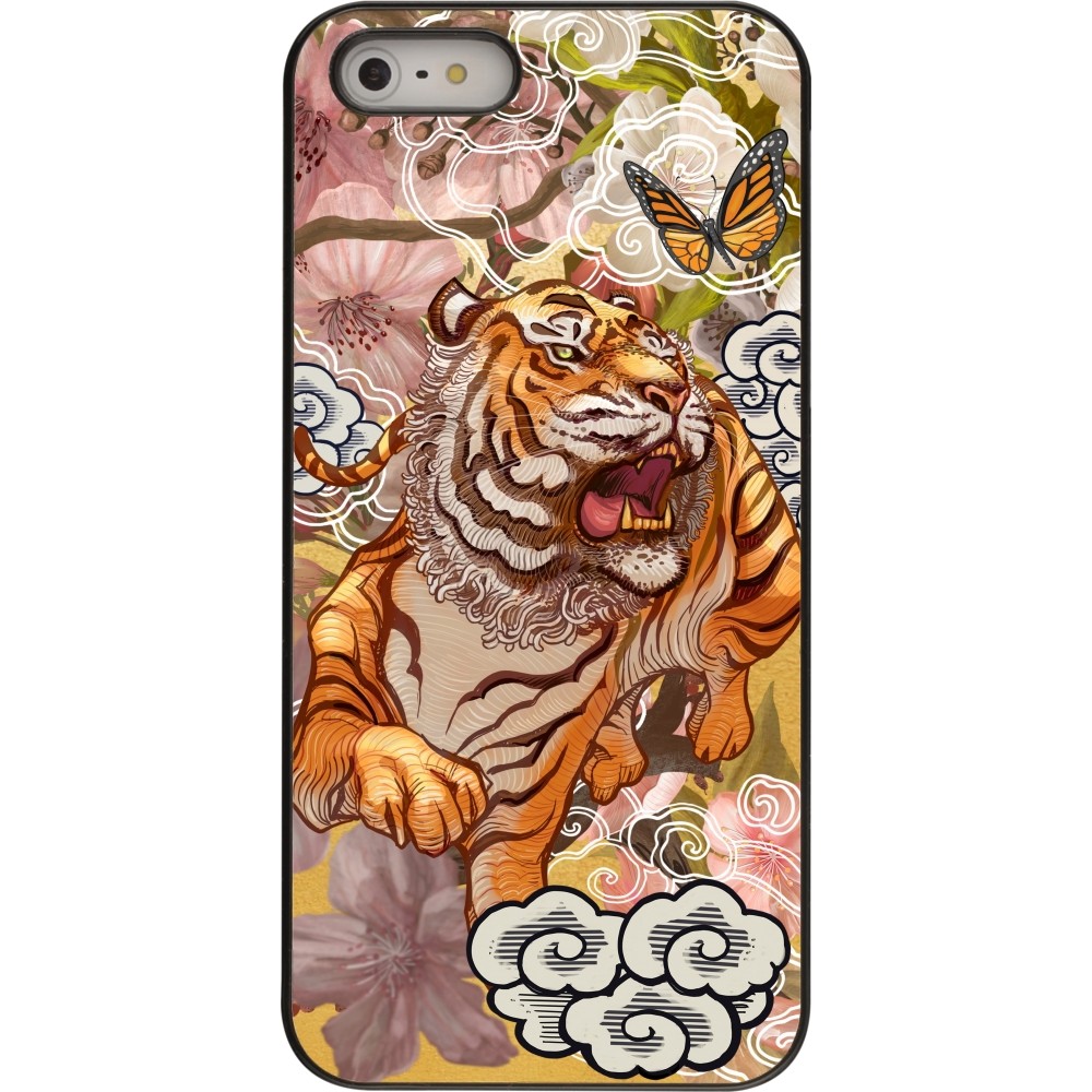 iPhone 5/5s / SE (2016) Case Hülle - Spring 23 japanese tiger