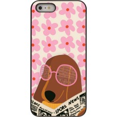 iPhone 5/5s / SE (2016) Case Hülle - Dog with newspaper 2026