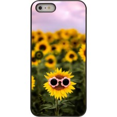 iPhone 5/5s / SE (2016) Case Hülle - Sunflower with glasses 2026