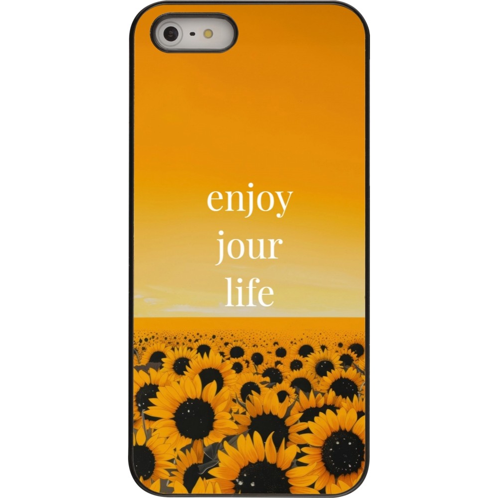 iPhone 5/5s / SE (2016) Case Hülle - Summer 2025 Enjoy your life