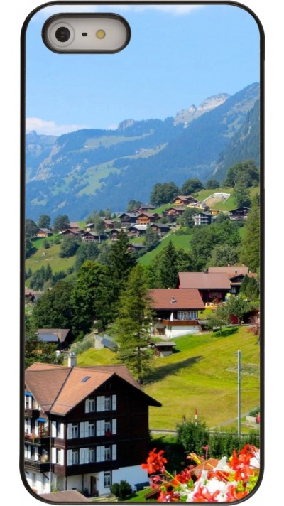 iPhone 5/5s / SE (2016) Case Hülle -  Nationalfeiertag Schweiz Landschaft