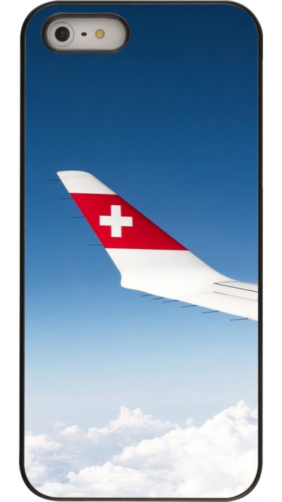 iPhone 5/5s / SE (2016) Case Hülle -  Schweizer Nationalfeiertag Sky Swiss Flag