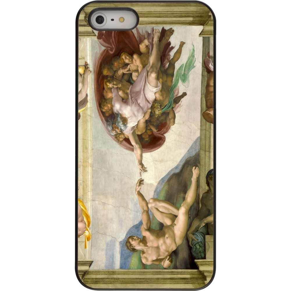 iPhone 5/5s / SE (2016) Case Hülle - Kunstbild - Die Erschaffung Adams - Michelangelo