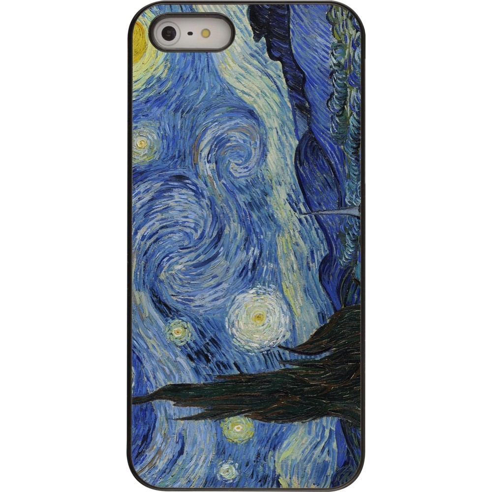 iPhone 5/5s / SE (2016) Case Hülle - Kunstbild - Sternennacht - Van Gogh