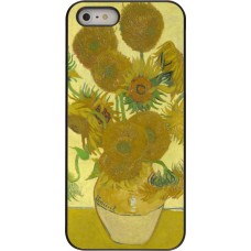 iPhone 5/5s / SE (2016) Case Hülle - Kunstbild - Sonnenblumen  - Van Gogh