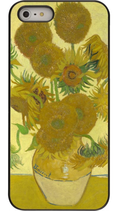 iPhone 5/5s / SE (2016) Case Hülle - Kunstbild - Sonnenblumen  - Van Gogh