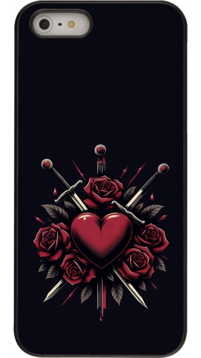 iPhone 5/5s / SE (2016) Case Hülle - Valentine 2024 gothic love