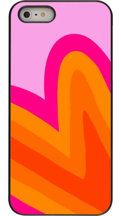 iPhone 5/5s / SE (2016) Case Hülle - Valentine 2024 heart gradient