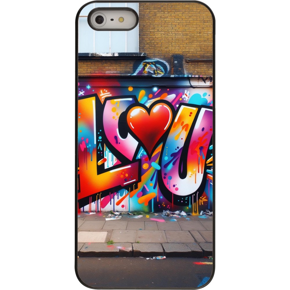 iPhone 5/5s / SE (2016) Case Hülle - Valentin 2025 Liebe U Tag