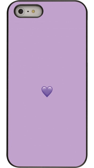 iPhone 5/5s / SE (2016) Case Hülle - Valentine 2023 purpule single heart