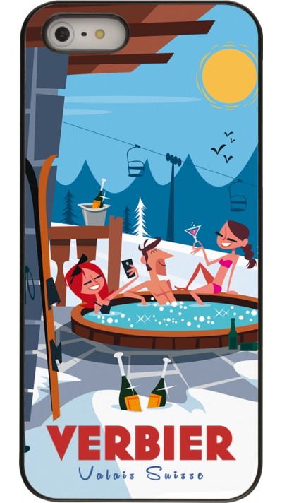 iPhone 5/5s / SE (2016) Case Hülle - Verbier Mountain Jacuzzi