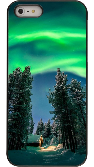 iPhone 5/5s / SE (2016) Case Hülle - Winter 22 Northern Lights