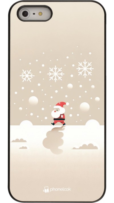 iPhone 5/5s / SE (2016) Case Hülle - Weihnachten 2023 Minimalistischer Weihnachtsmann