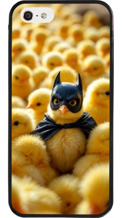 iPhone 5/5s / SE (2016) Case Hülle - Silikon schwarz Easter 2026 Chicken Batman