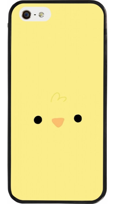 iPhone 5/5s / SE (2016) Case Hülle - Silikon schwarz Easter 2026 Little chicken