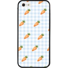 iPhone 5/5s / SE (2016) Case Hülle - Silikon schwarz Easter 2026 Pattern carrots