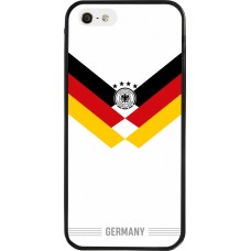 iPhone 5/5s / SE (2016) Case Hülle - Silikon schwarz Deutschland 2026 personalisierbares Fussballtrikot