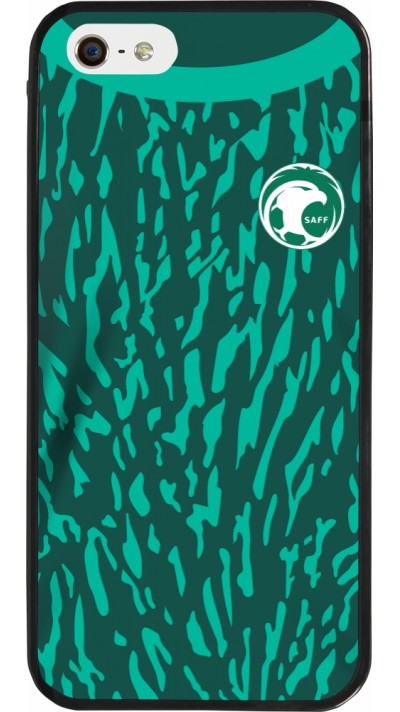 iPhone 5/5s / SE (2016) Case Hülle - Silikon schwarz Saudi-Arabien 2022 personalisierbares Fussballtrikot