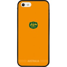 iPhone 5/5s / SE (2016) Case Hülle - Silikon schwarz Australien 2026 personalisierbares Fussballtrikot