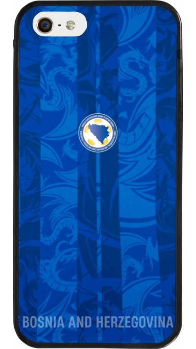 iPhone 5/5s / SE (2016) Case Hülle - Silikon schwarz Bosnien und Herzegowina 2026 personalisierbares Fussballtrikot