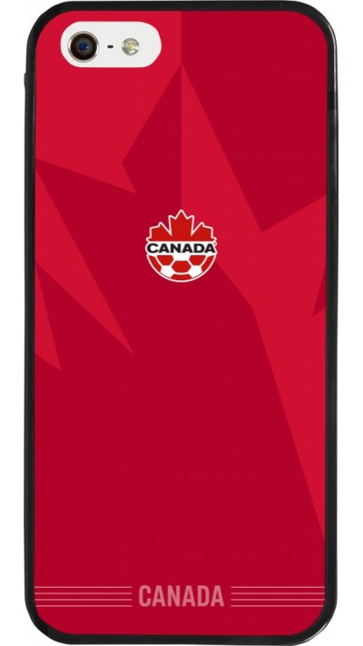iPhone 5/5s / SE (2016) Case Hülle - Silikon schwarz Kanada 2026 personalisierbares Fussballtrikot