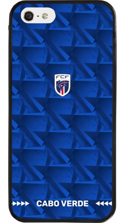 iPhone 5/5s / SE (2016) Case Hülle - Silikon schwarz Kap Verde 2026 personalisierbares Fussballtrikot