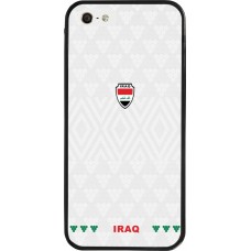 iPhone 5/5s / SE (2016) Case Hülle - Silikon schwarz Irak 2026 personalisierbares Fussballtrikot
